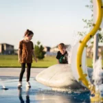 kids playing in a park