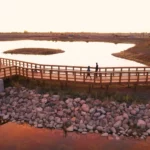 PIcture of lake and walkway