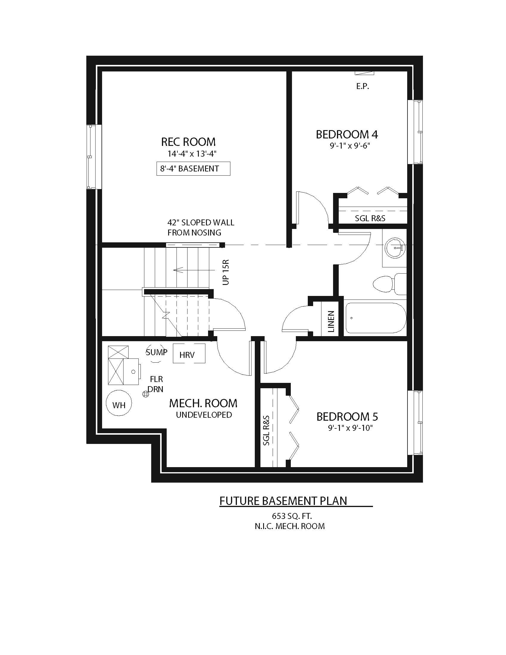floorplan layout for Basement