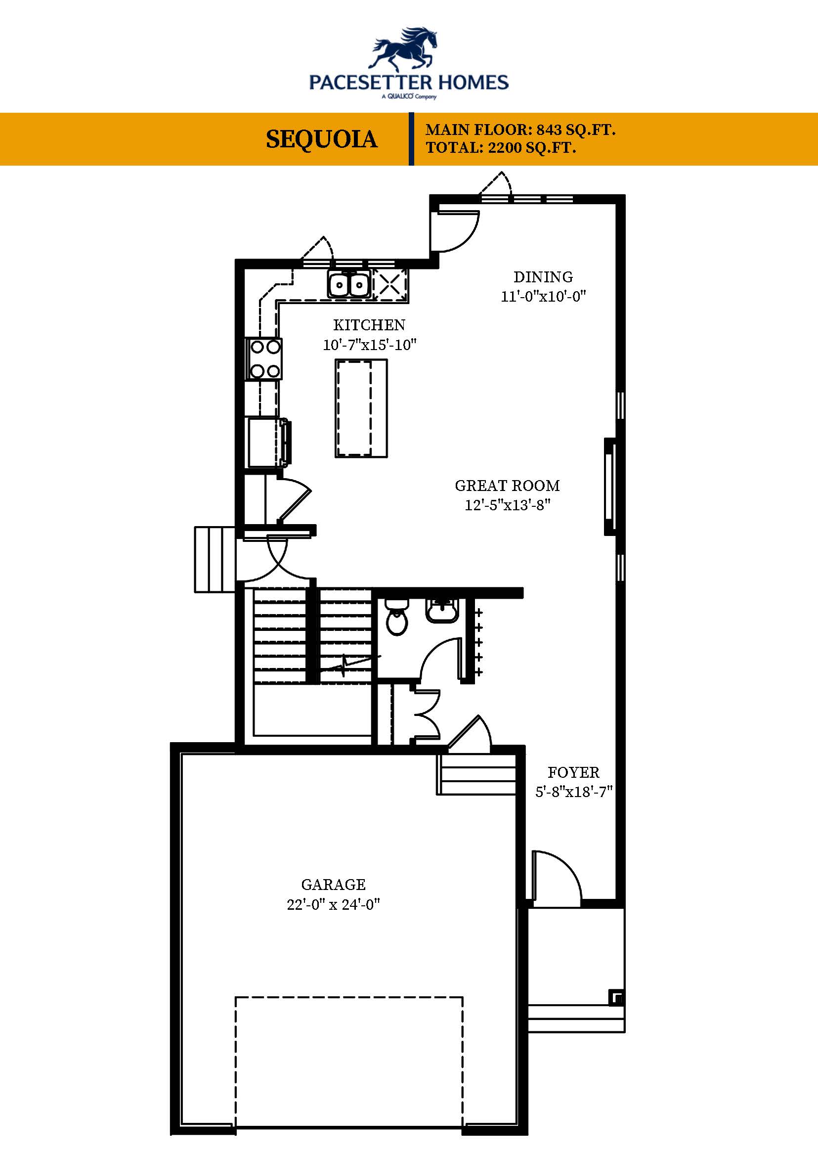 floorplan layout for Main Level
