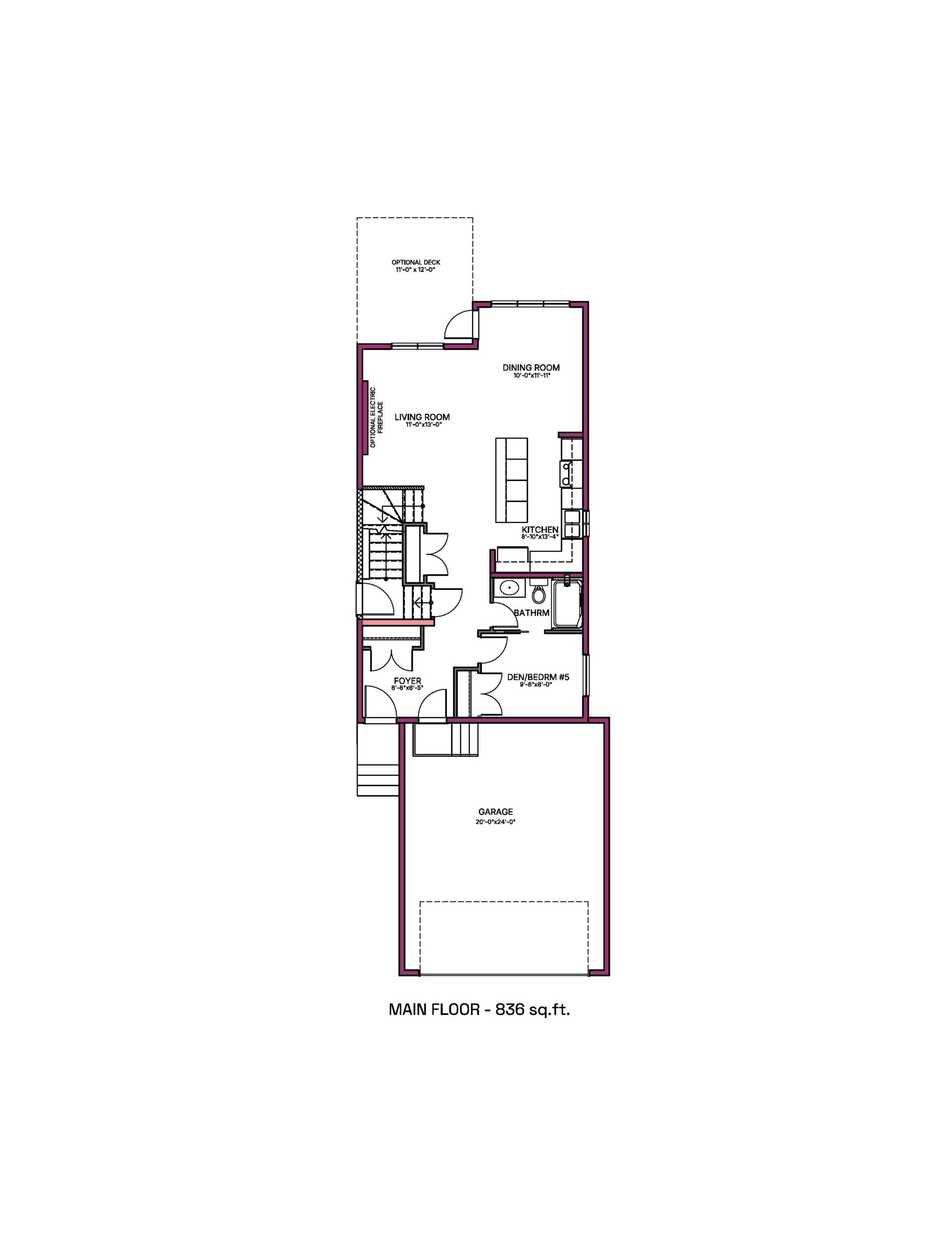 floorplan layout for Main Level