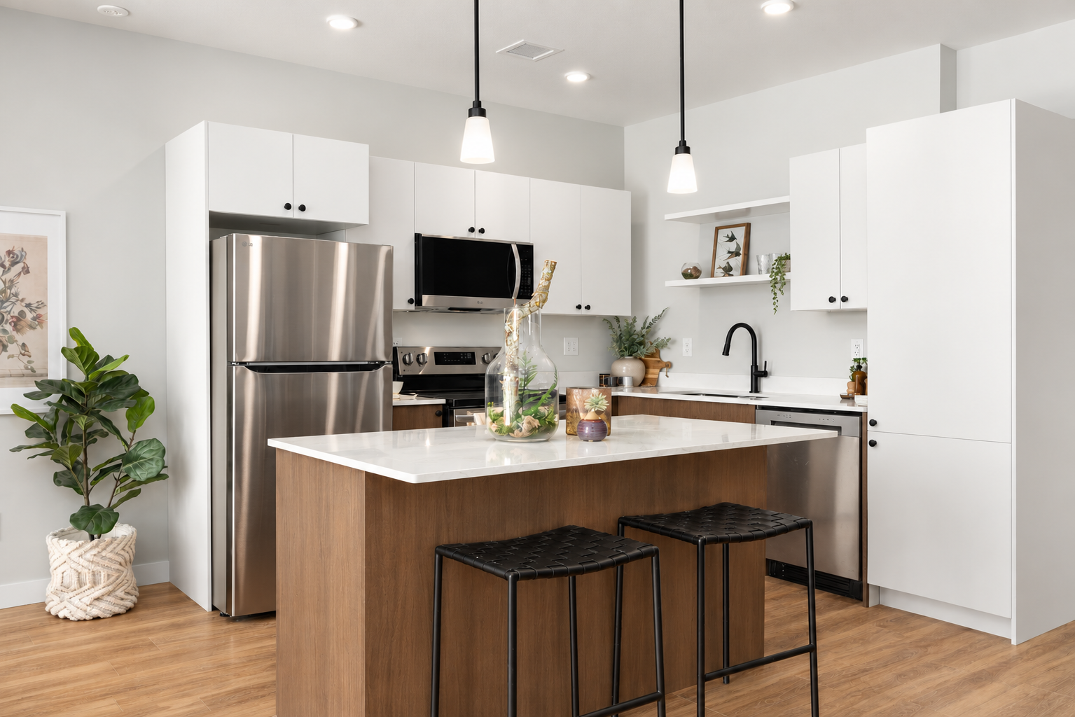 a design of a kitchen
